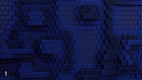 Waving Cubes Wall Loop