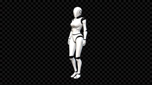 Robot Idle Animation Angle View