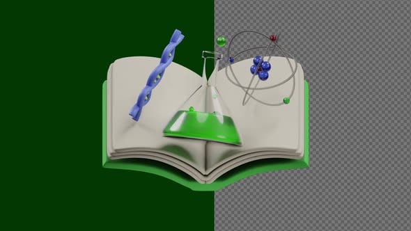 Science Book Animation, Elements Motion Graphics ft. physics & book ...