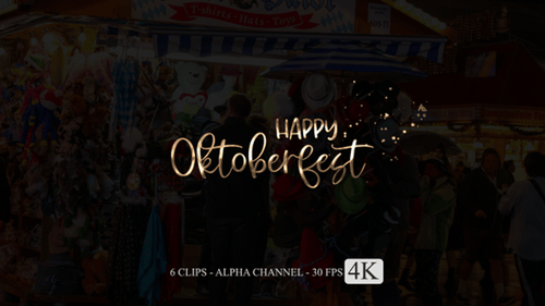 Fröhliches Oktoberfest-Animationstext