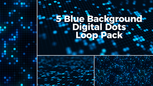 Digital Dots Loop Pack mit blauem Hintergrund