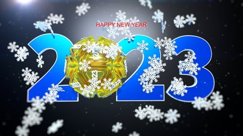 Happy New Year Greeting Card 2023 V4