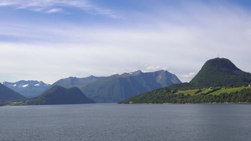 Norway. Beautiful nature. Norwegian mountains and fjords. Popular Destination In Summer