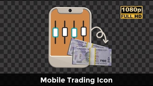 Digital Trading App with Candlestick Chart and Money