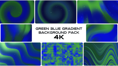 Green Blue Gradient Background Animation Pack