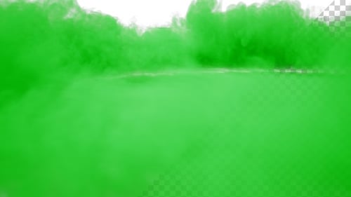 Explosion With Expanding Green Smoke Shockwave V4