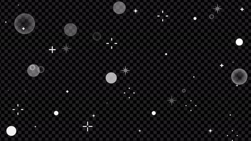 Animated Modern Sparkling Bubbles and Particles Overlay