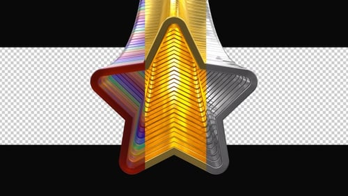 3D Geometric Star Tunnel Transitions