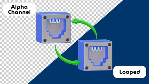 Data Exchange 3D Animation | Alpha Channel