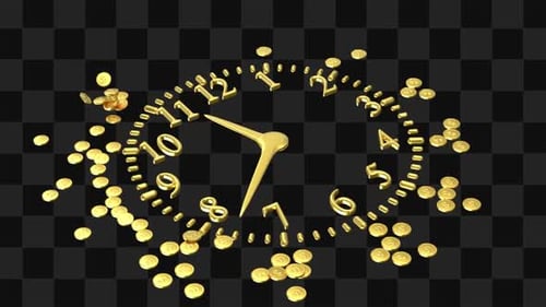 Time Is Money Gold Coins