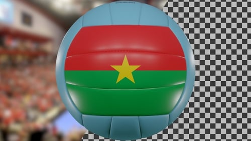 Volleyball spinning Burkina Faso | UHD | 60fps