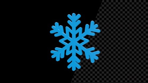 Snowflake Seamless Rotated Alpha