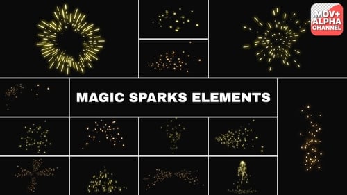 Magic Sparks Elements | Motion Graphics