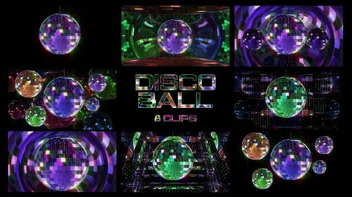 Animated Disco Ball Clips Pack for Party Celebrations