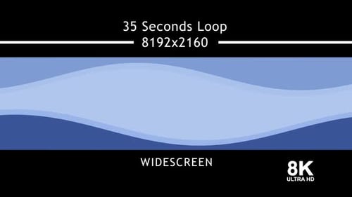 Minimal Blue Waves 8K