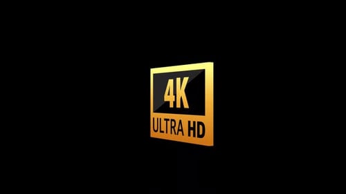 Video Resolution 4K Badge | Alpha Channel