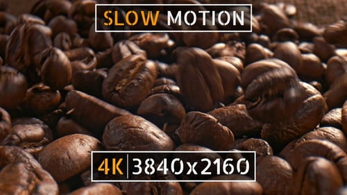 Slidershot von Kaffeebohnen