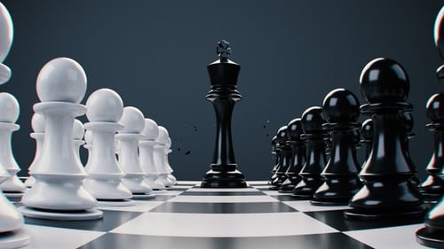 Modern 3D Chess King Emergence and Pawn Collapse