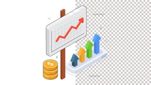Business Analysis Animation Alpha Channel