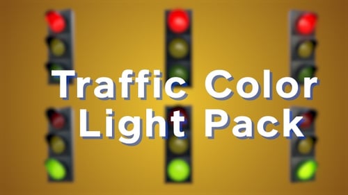 Animated 3D Traffic Lights Sequencing with Alpha Channel
