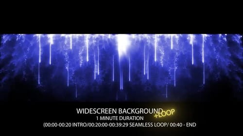 Blue Stage Show Particles Widescreen Background