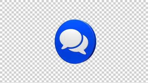 Speech Bubbles Comment Option Icon Rotating