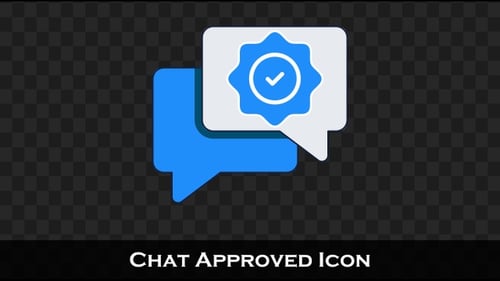 Modern Speech Bubble Animation: Gear to Checkmark Icon