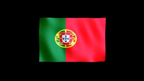 Portugal Waving Flag Animation