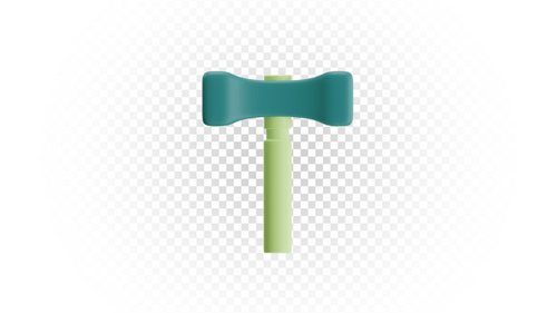 Stylized Toy Hammer Tool Icon