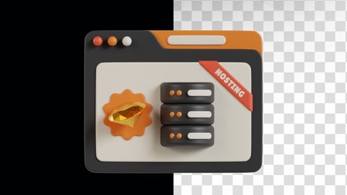 3D Animation of Premium Hosting