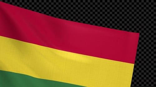Realistic Waving Flag Alpha Channel Transition