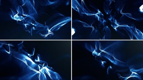 Abstract Particles Flowing Background Pack