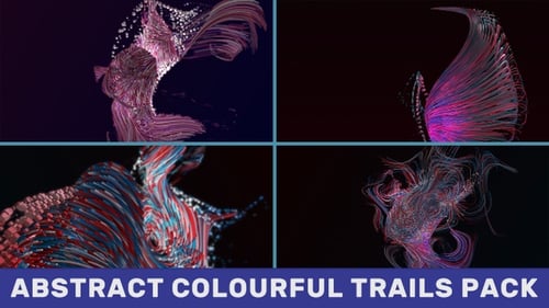 Abstract Colourful Trails Pack