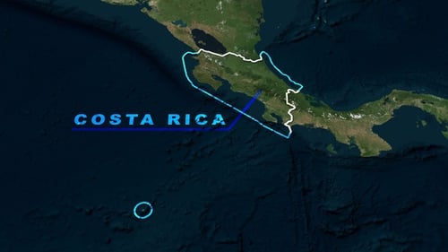 Animated World Map Zoom and Country Highlight