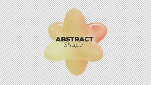 Abstract 3D Fluid Morphing Shape Animation Loop