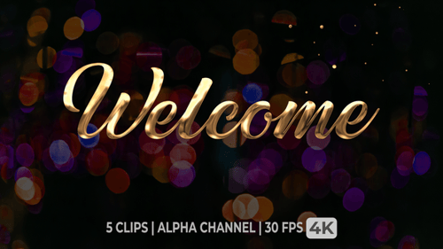Welcome Text Animation