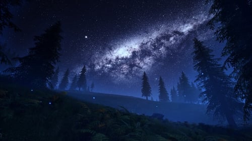 Night Sky Milky Way Timelapse Long 60fps Looped