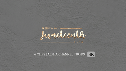 Juneteenth Textanimation