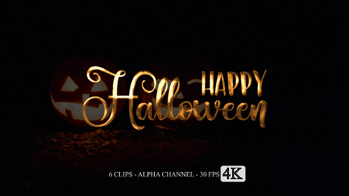 Happy Halloween Animation Text
