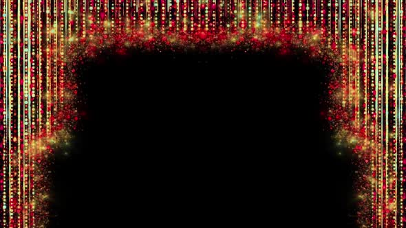 Borde de marco de partículas, Motion Graphics Incluyendo: abstracto y ...