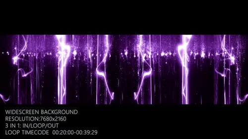 Purple Particles Glamour Curtain Widescreen Background