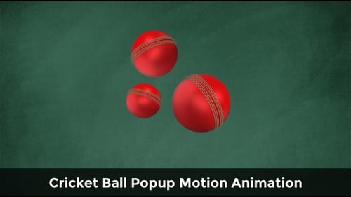Animation de mouvement contextuelle avec balle de cricket