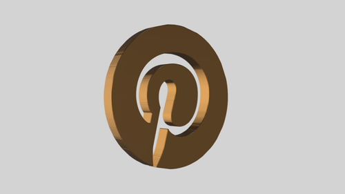 3D Golden Pinterest Wiggle