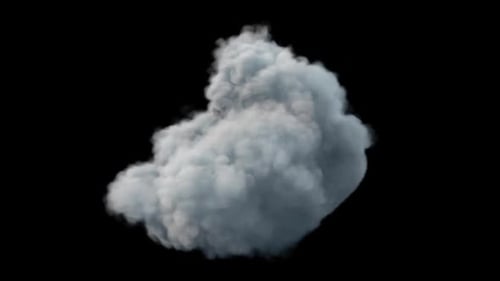 Realistic Dynamic Cloud Animation with Alpha Channel