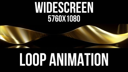 Golden Lines Twisted Widescreen-Loop