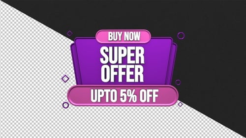 Animated Buy Now Offer Title Banner
