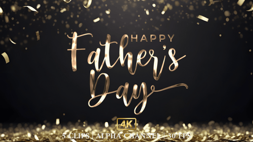 Happy Fathers Day Lettering Animation