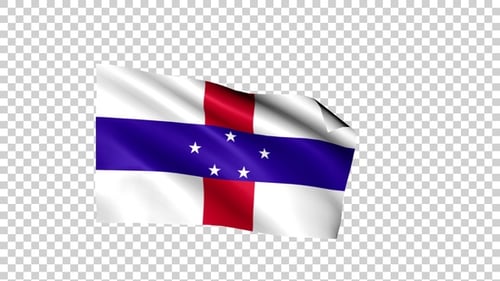 Netherlands Antilles Flag Alpha Loop