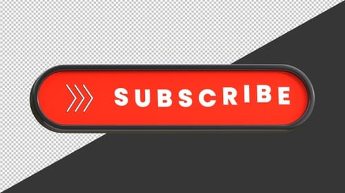 3D Subscribe Button | Alpha Channel