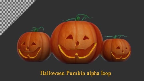 Halloween Pumkin Alpha Loop